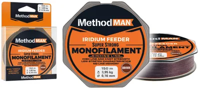 MONOFILAMENT METHODMAN IRIDIUM FEEDER BROWN SINKING