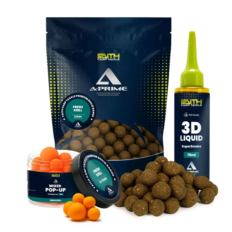 Faith A-Prime Boilie Fresh Krill 1Kg 16mm