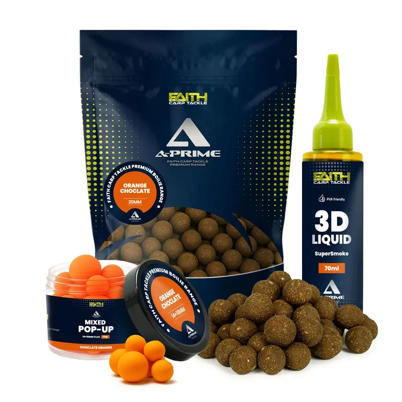 Faith A-Prime Boilie Orange/Choclate 1Kg 16mm