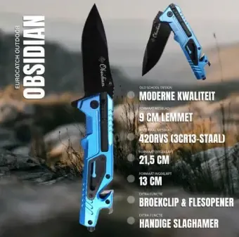 Eurocatch navaja multifunción 420RVS 4,75" Multi