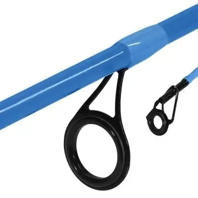 Eurocatch combo azul caña carrete con luz y accesorios de spinnig