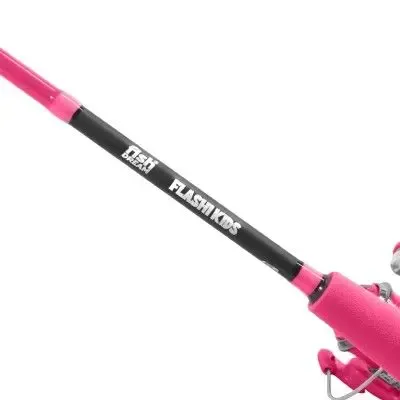 Eurocatch combo rosa caña carrete con luz y accesorios de spinnig