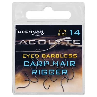 ANZUELO DRENNAN ACOLYTE Carp Hair Riggers - Sin muerte