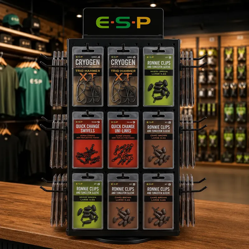 Expositor ESP de mostrador 24 ganchos completo