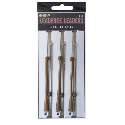 ESP Lead Free Chod Rig, 1m Brown