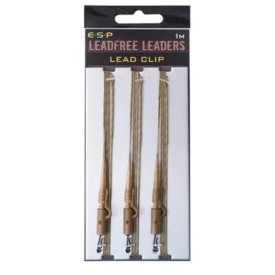 ESP Lead Free Leadclip Rig, 1m Brown