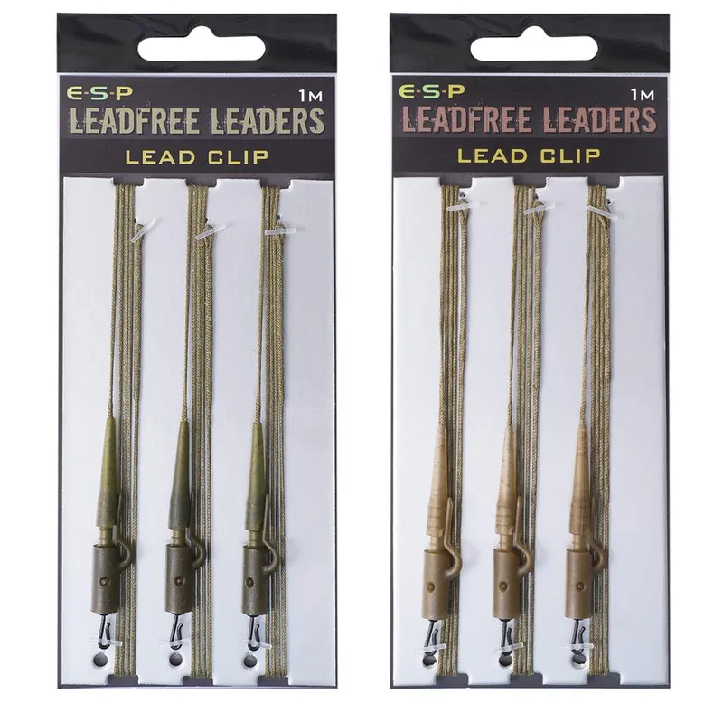 ESP Lead Free Leadclip Rig, 1m Brown