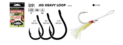 ASSIST ANZUELO JIG HEAVY LOOP 11/0 400Lbs OPP. 2PCS K