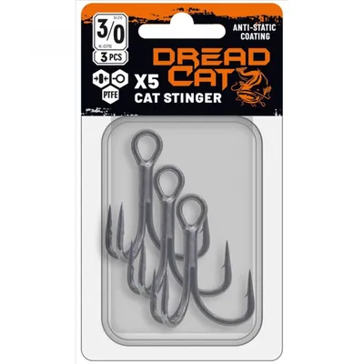 CAT STINGER X5 TREBLE PTFE BOX 3 PCS DREAD CAT