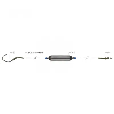 CATFISH RIG WITH PILOT Flotador, BAIT ANIMATOR 30g 6