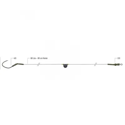 CATFISH RIG WITH RATTLE, RATTLE SNAKE 4080cm80L