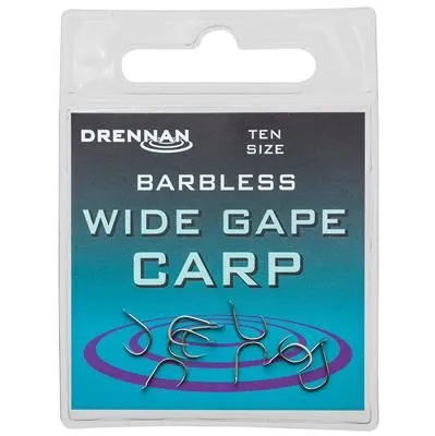 ANZUELO DRENNAN Barbless Wide Gape Carp
