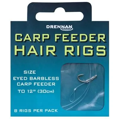 ANZUELO DRENNAN Carp Feeder Hair Rigs 14 to 6
