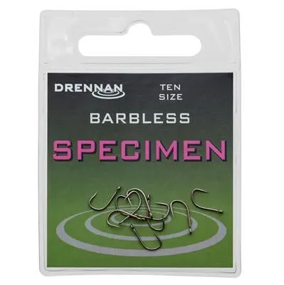 ANZUELO DRENNAN Specimen Barbless 12