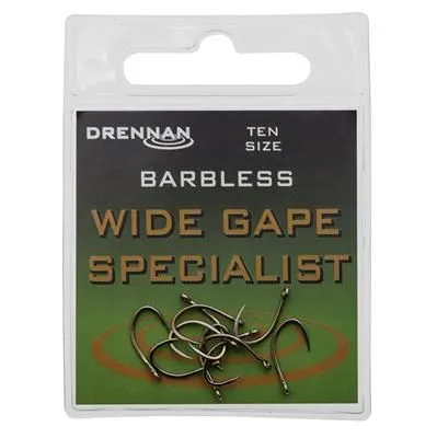ANZUELO DRENNAN Wide Gape Specialist Anzuelo sin muerte 18