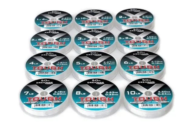 DRENNAN X-Tough Hilo para bajos 1lb4oz 0,08mm