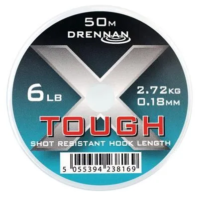 DRENNAN X-Tough Hilo para bajos 6lb 0,18mm