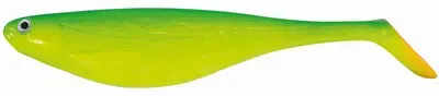 VINILO FLAT SHAD 9,5cm KOL. 07 GREEN LEMON BAG 4 PCS