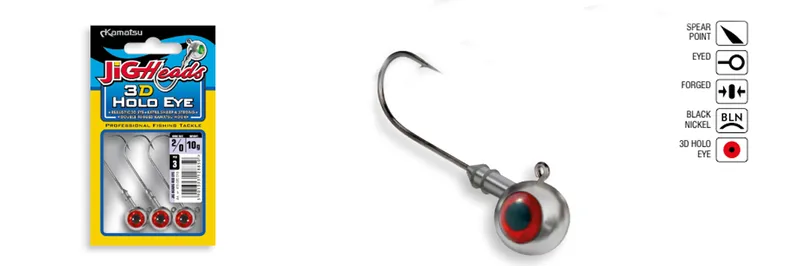 JIGHEAD 3D HOLO EYE 50-16g BLN OP.3PCS KAMATSU