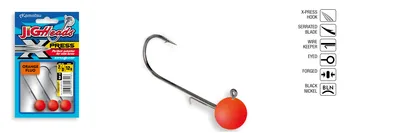 JIGHEAD X-PRESS ORANGE FLUO OPP.3PCS