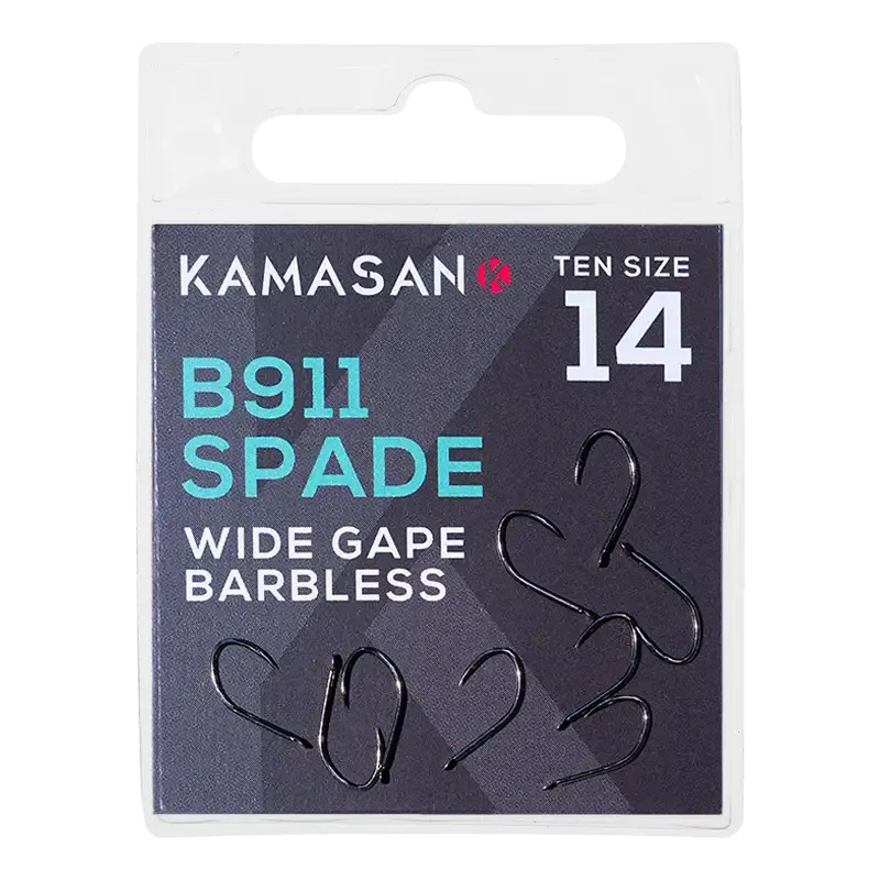 ANZUELO KAMASAN B911 SPADE WIDE GAPE N14