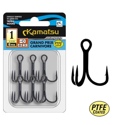 ANZUELO TRIPLE GRAND PRIX CARNIVORE PTFE TG K-078