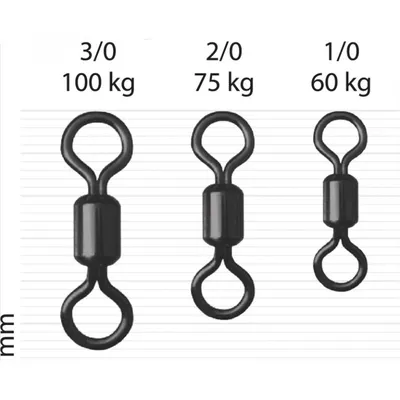 ROLLING SWIVEL BIG GAME BLN BAG 5 PCS DRE