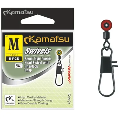 SMALL STYLE PLASTIC HEAD SWIVEL W. INTERLOCK SNAP