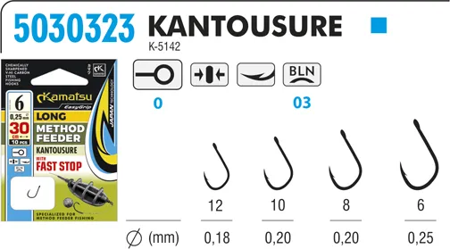 KAMATSU METHOD FEEDER LONG 30cm KANTOUSURE 8BLNO0,20mm