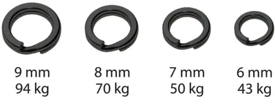 SPLIT RING BIG GAME BLN BAG 5 PCS DREAD CAT