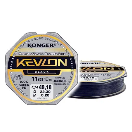 RIGGING LINE KEVLON BLACK X4 0,08/10
