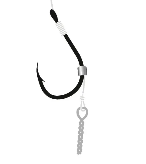M. F. RIG BRAID CHINU WIRE SCREW 8BLNR/10cm/0,14mm