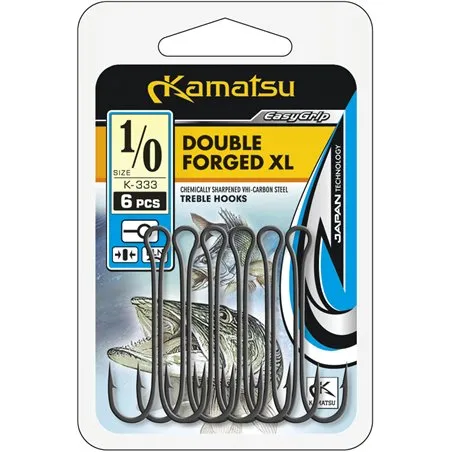 TREBLE ANZUELO DOBLE FORGED XL 4 BLN OP. 8PCS.