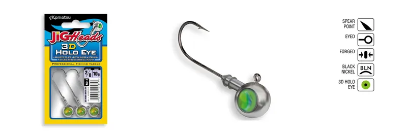 JIGHEAD 3D HOLO EYE 7/0-10g BLN OP.3PCS KAMATSU