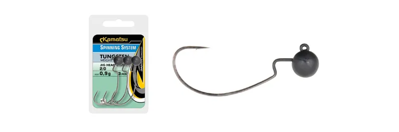 TUNGSTENO JIGHEADS OFFSET 2/0 3,5g /1/8oz. OPP.2PCS