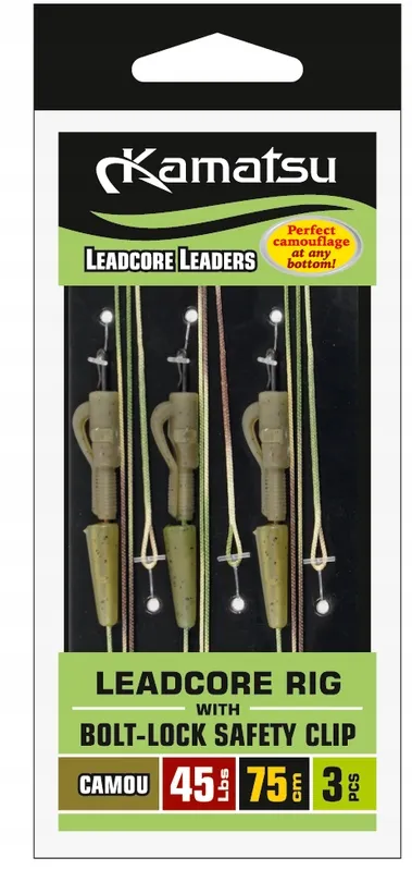 LEADCORE RIG W. SAFETY CLIP BOLT-LOCK C