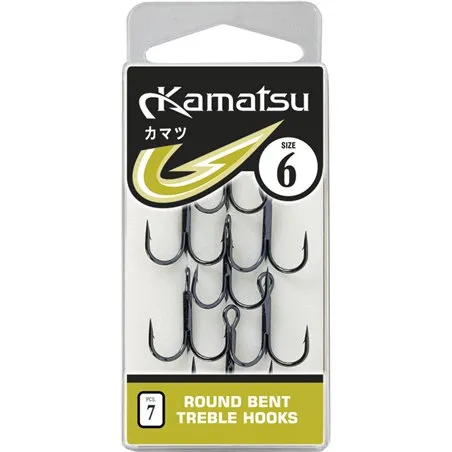 TREBLE ANZUELO ROUND BENT TAMAÑO 1/0 5PCS/OPP.