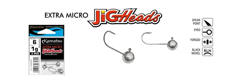 JIGHEAD EXTRA MICRO 6-1.5G OPP.25PCS.