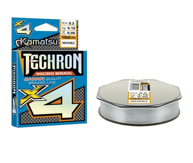 BRAIDED LINE KAMATSU TECHRON MICRO BRAID X4 INVISI