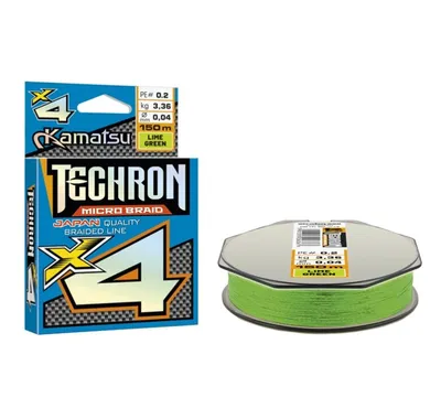 BRAIDED LINE KAMATSU TECHRON MICRO BRAID X4 LIME G