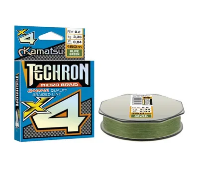 BRAIDED LINE KAMATSU TECHRON MICRO BRAID X4 OLIVE