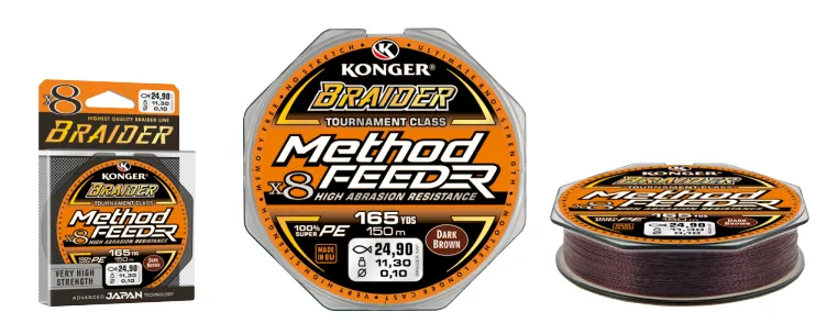 BRAIDER METHOD FEEDER X8 DARK BROWN 0,12/150