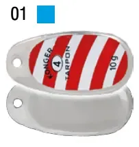 TARPON CHAMPION 1/4g color 01 SPINNER KONGER 1 PIECE