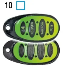 TARPON CHAMPION 4/10g color 10 SPINNER KONGER 1 PIECE
